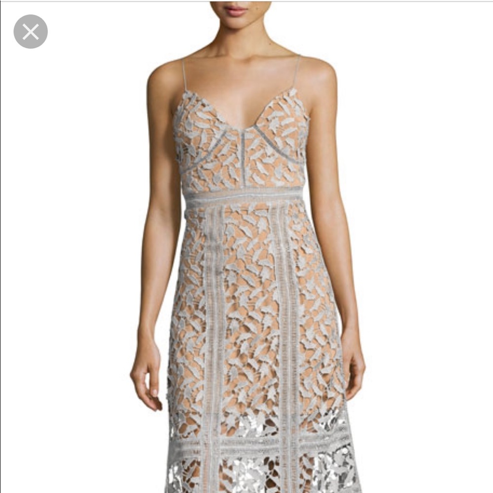 FEW MODA Fairy Lace Midi Dress